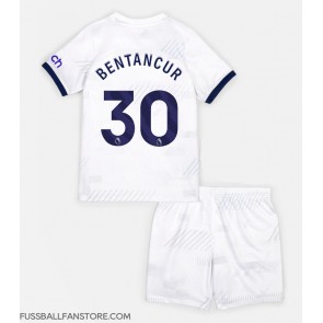 Tottenham Hotspur Rodrigo Bentancur #30 Replik Heimtrikot Kinder 2023-24 Kurzarm (+ Kurze Hosen)